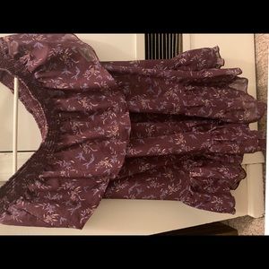 🌸 FREE PEOPLE  flowered off the shoulder top!